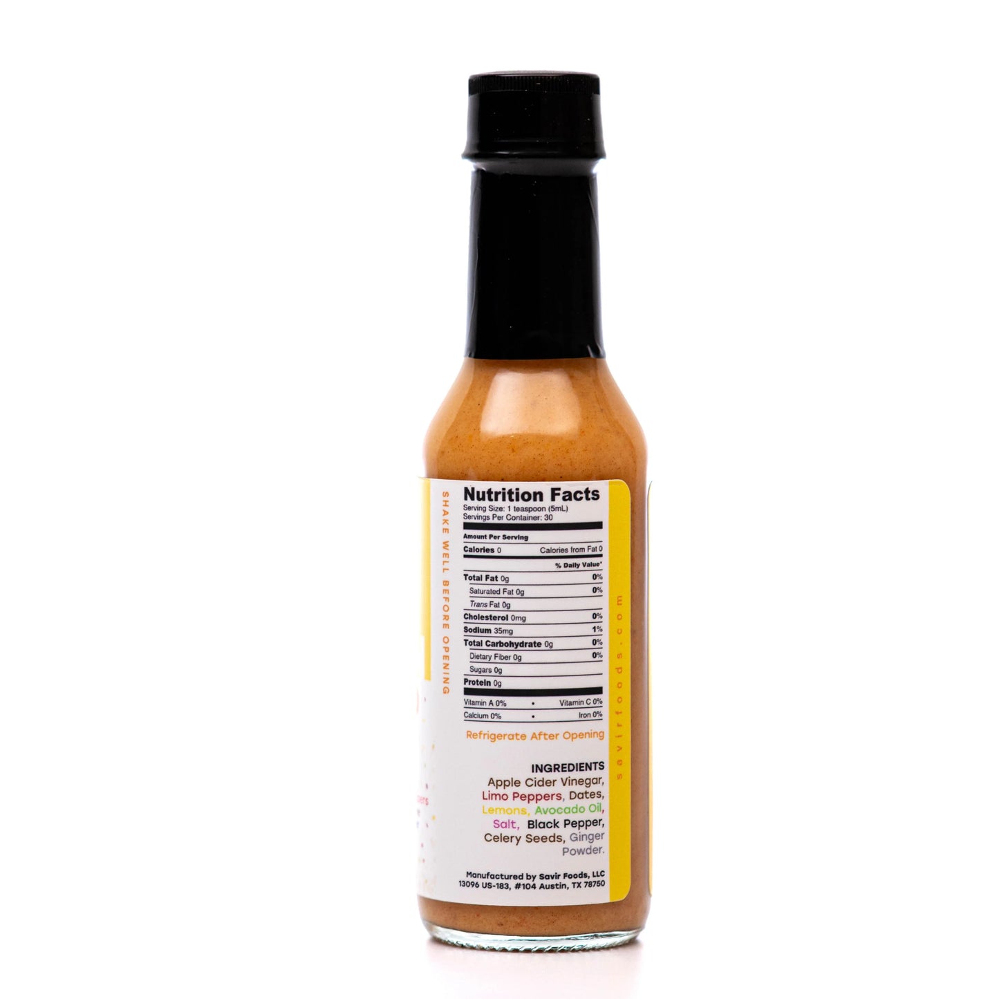 SAVIR Foods Lemon Drop hot sauce 2-pack with bright yellow bottles and spicy lemon flavor, displayed on a wooden surface.