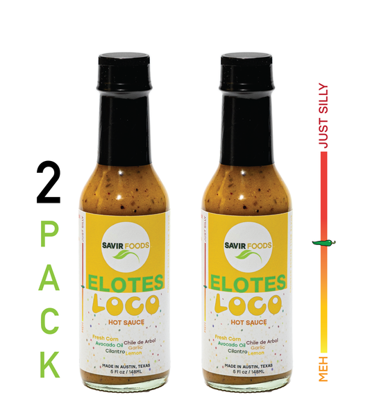 Savir Foods Elotes Loco Hot Sauce 2 Pack