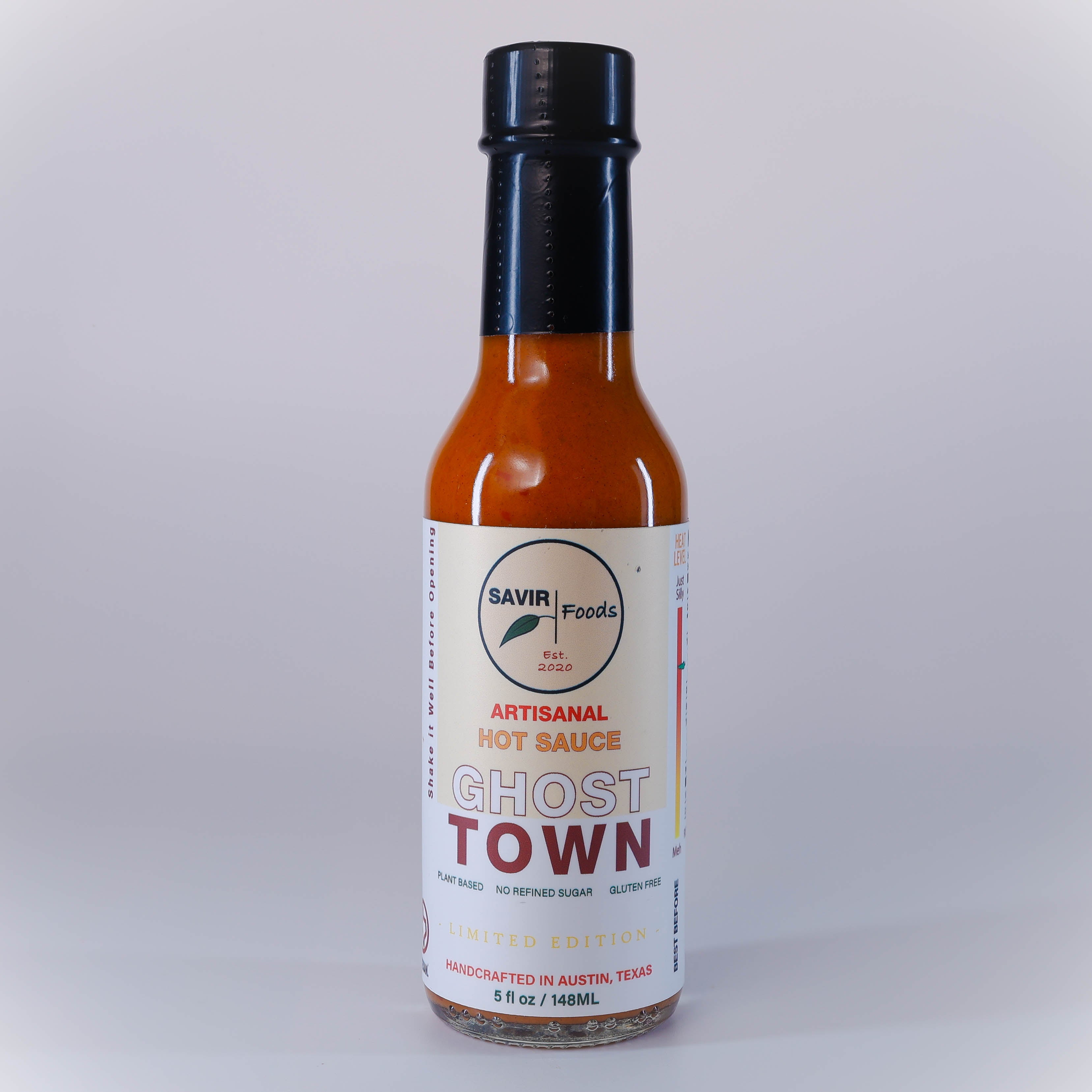 Ghost Town Hot Sauce Ghost Pepper Sauce SAVIR Foods