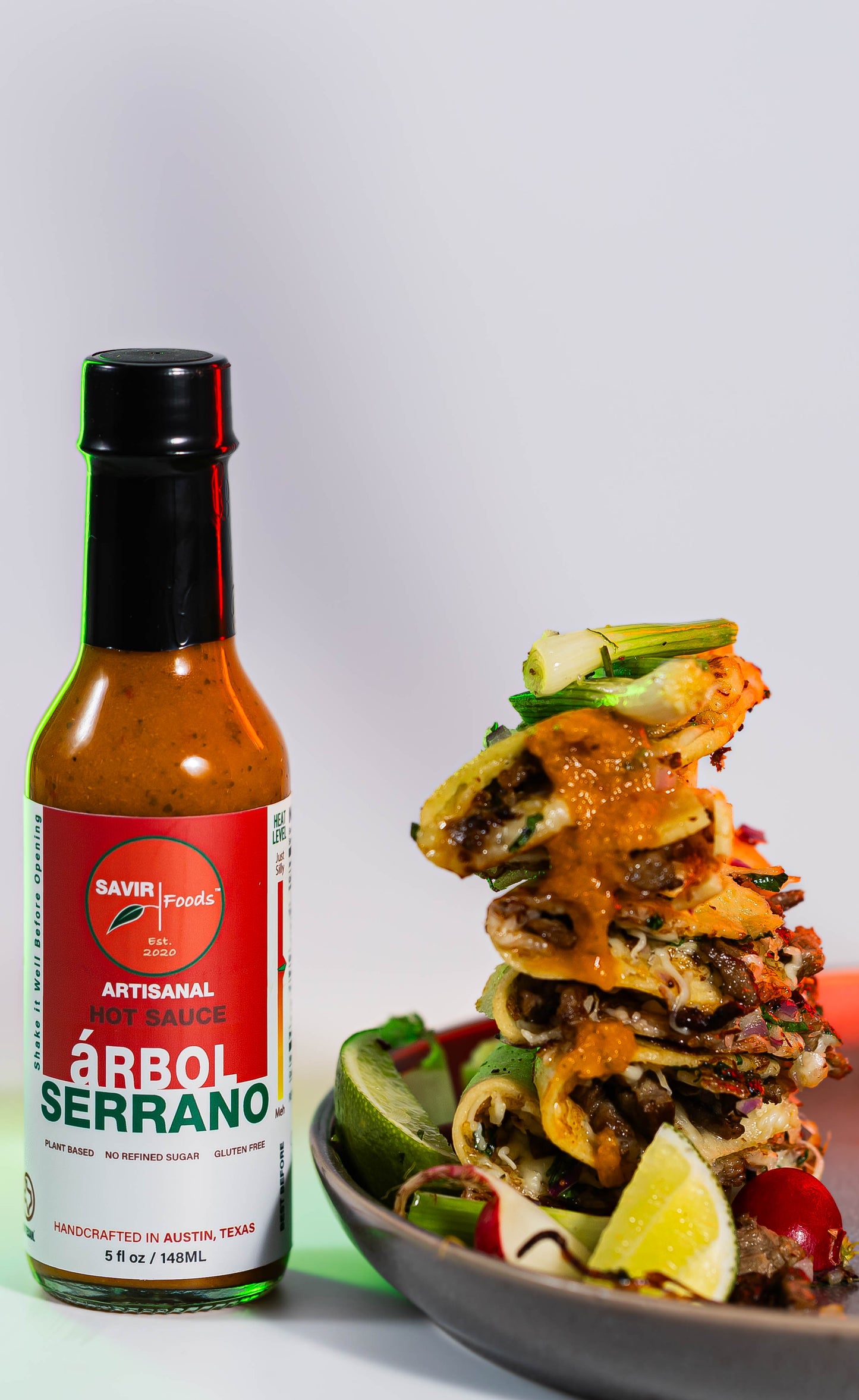 Savir Foods Arbol Serrano Hot Sauce 2 Pack