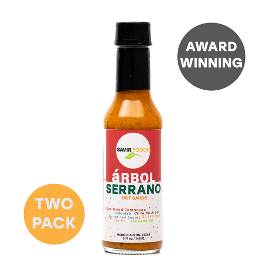 Savir Foods Arbol Serrano Hot Sauce 2 Pack