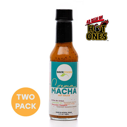 Savir Foods Crema Macha Hot Sauce 2 Pack