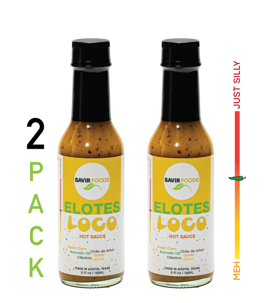 Savir Foods Elotes Loco Hot Sauce 2 Pack