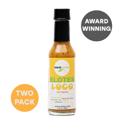 Savir Foods Elotes Loco Hot Sauce 2 Pack
